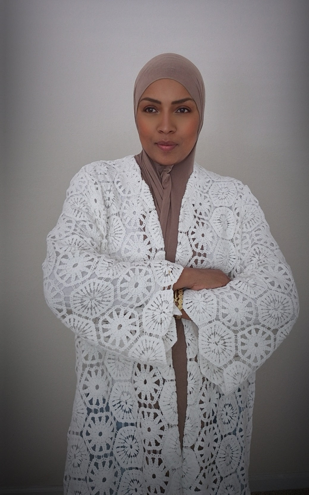 The Elegant Crochet Abaya