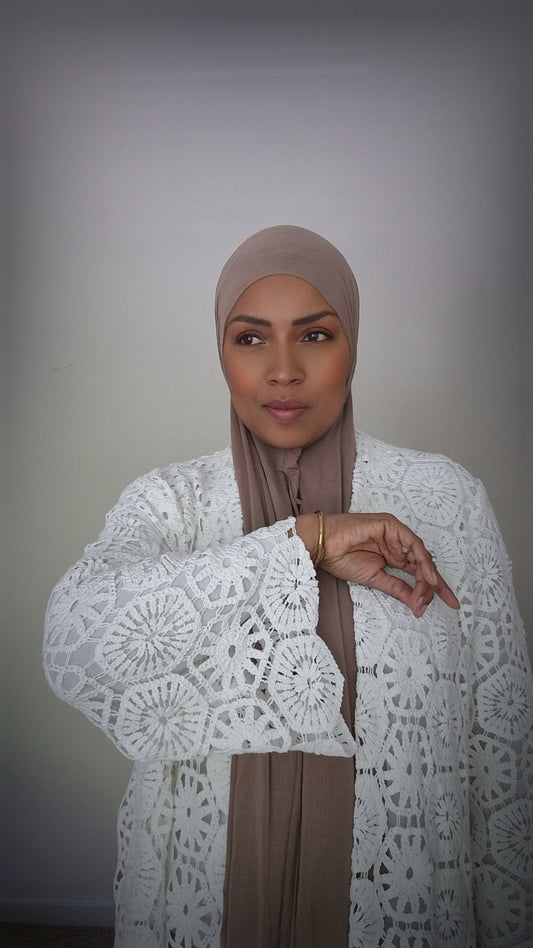 The Elegant Crochet Abaya