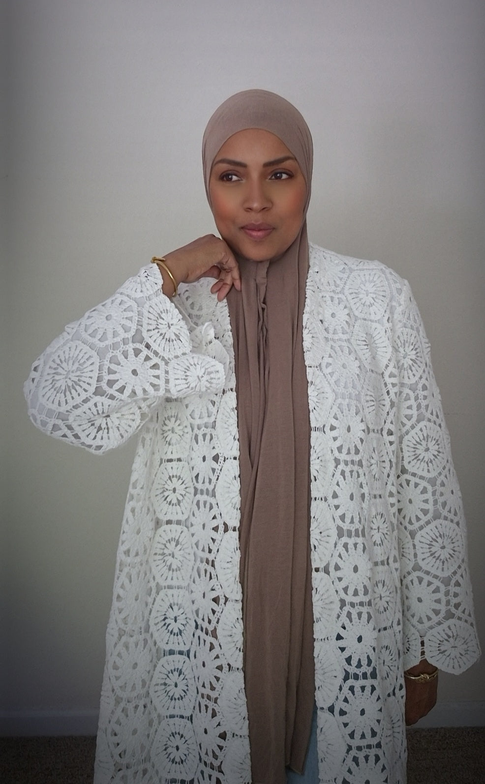 The Elegant Crochet Abaya
