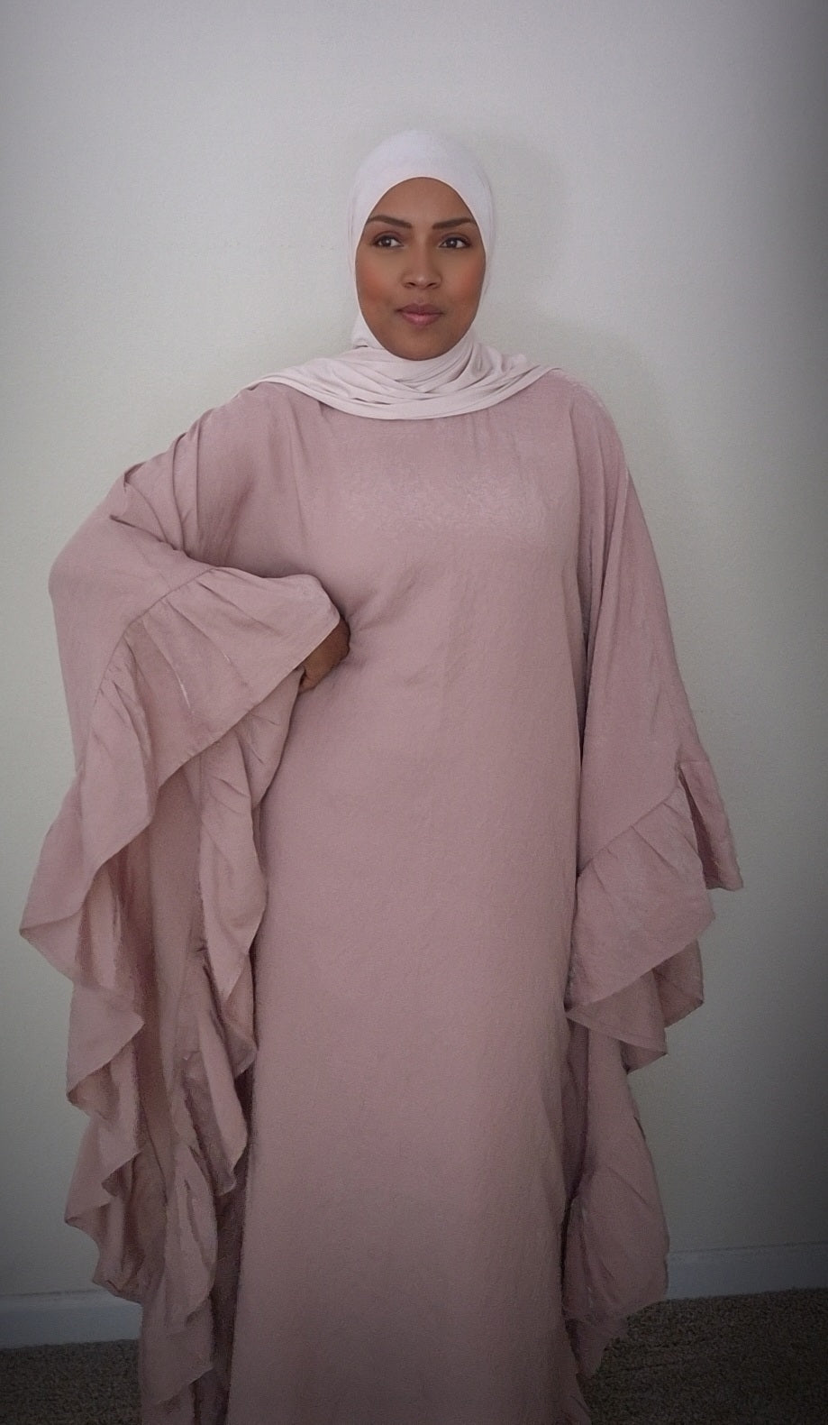 The Pink Butterfly Abaya