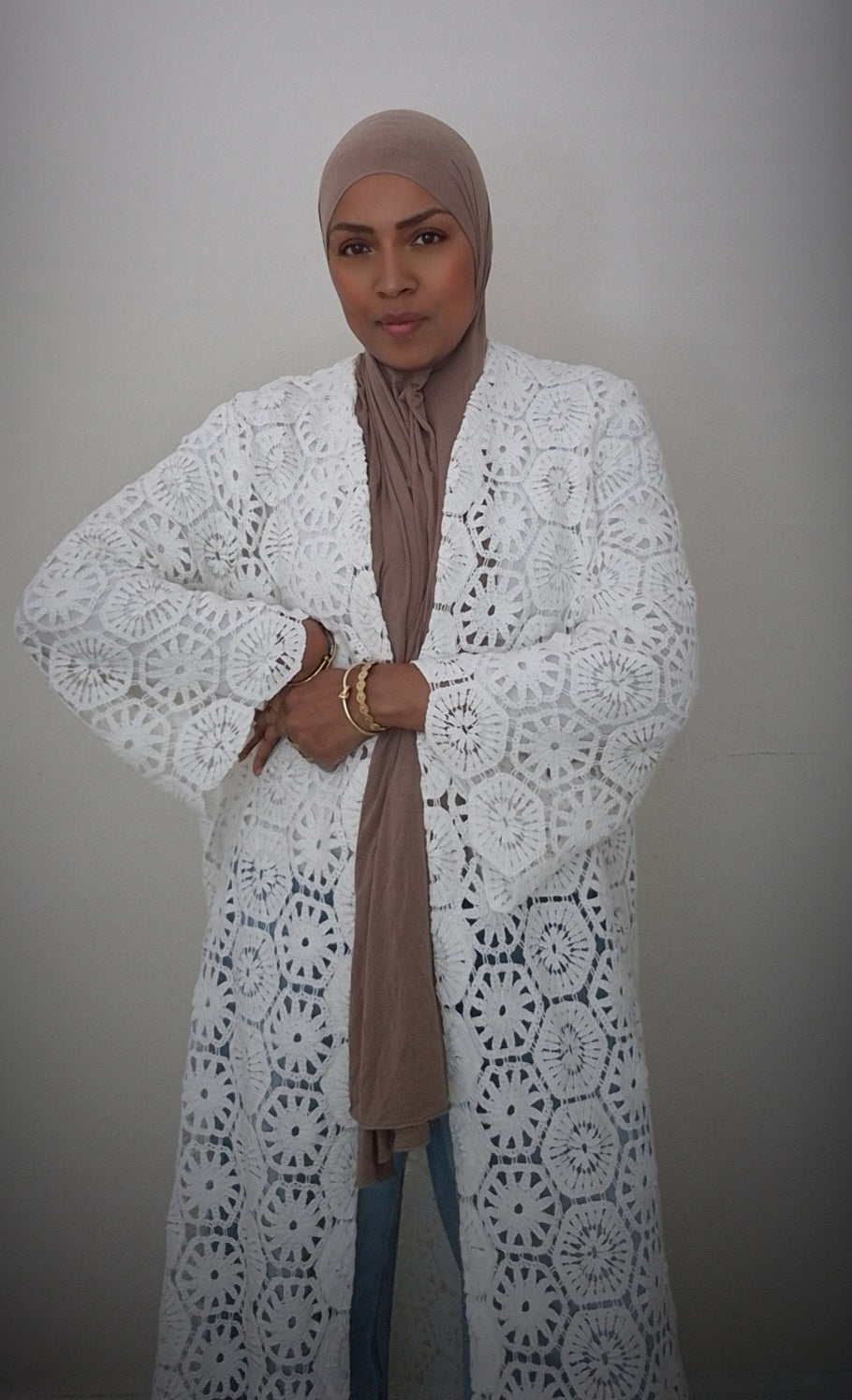 The Elegant Crochet Abaya