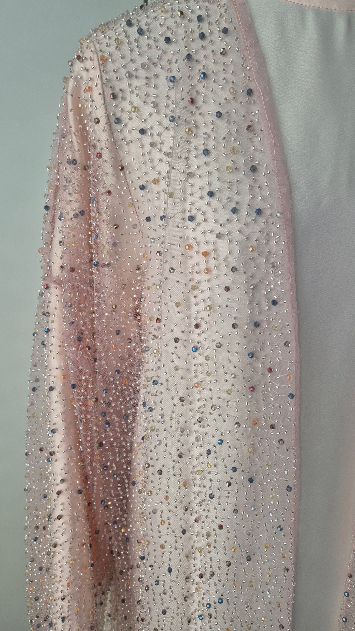 Pink Pearl Kimono Abaya