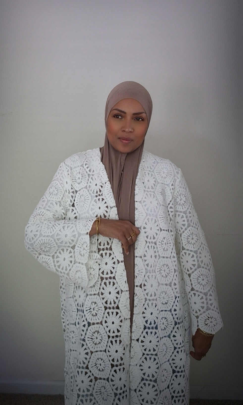 The Elegant Crochet Abaya